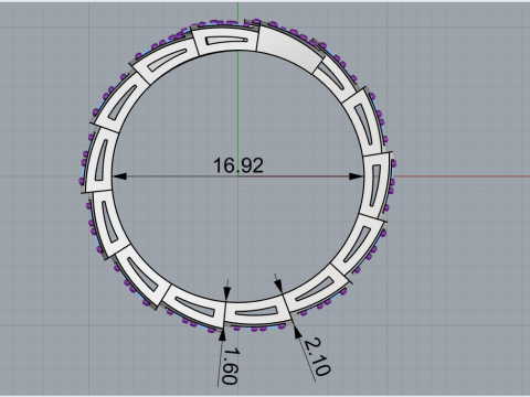 Serpenti ring model 869 3D Принт Модель