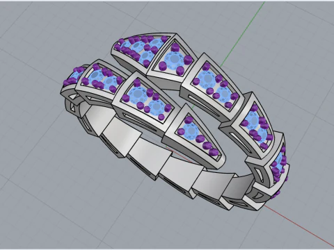 Serpenti ring model 869 3D Print Model