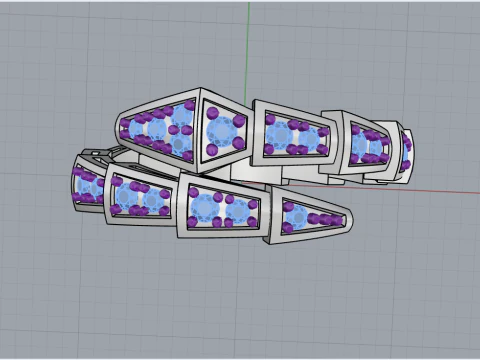 Serpenti ring model 869 3D Print Model