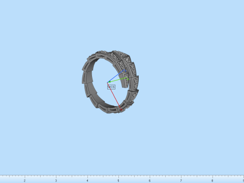 Snake ring model 868 3D Print Model
