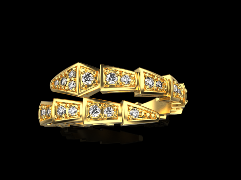 Snake ring model 868 3D Print Model