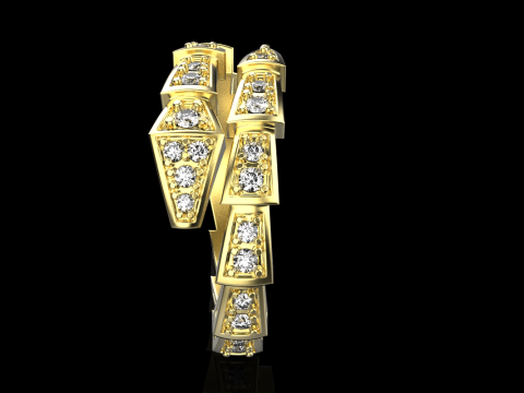 Snake ring model 868 3D Print Model