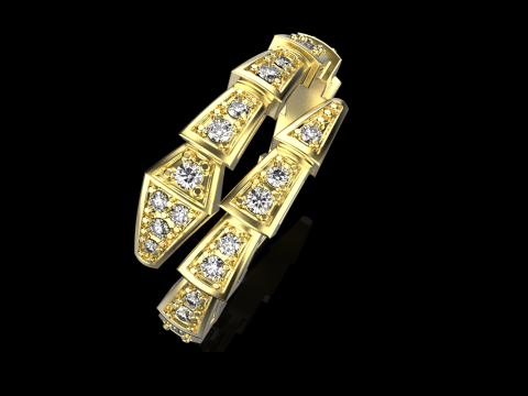 Snake ring model 868 3D Print Model