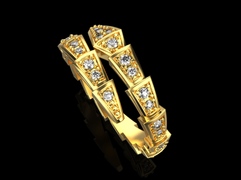 Snake ring model 868 3D Print Model
