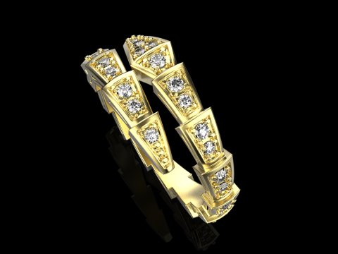 Snake ring model 868 3D Print Model