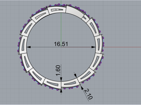 Snake ring model 868 3D Print Model