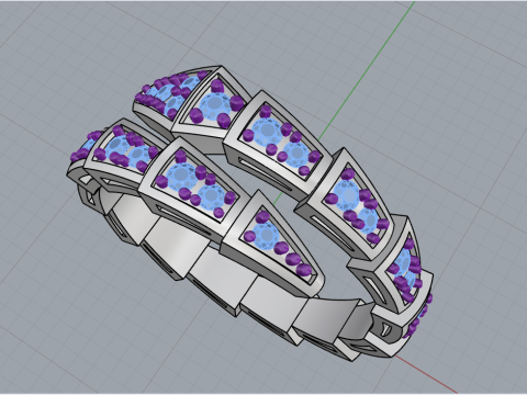 Snake ring model 868 3D Print Model