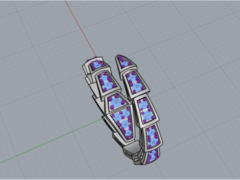 Snake ring model 868 3D Print Model