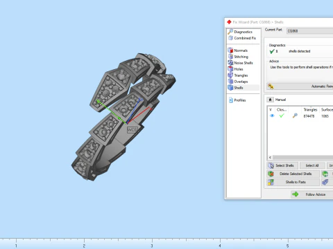 Snake ring model 868 3D Print Model