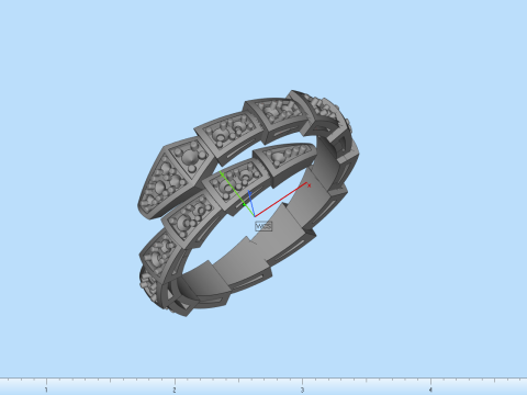 Snake ring model 868 3D Print Model