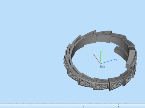 Snake ring model 868 3D Print Model