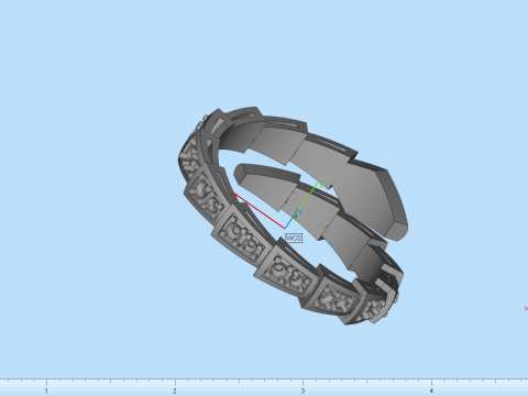 Snake ring model 868 3D Print Model