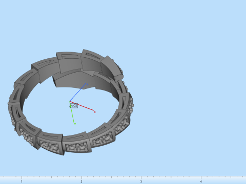 Snake ring model 868 3D Print Model