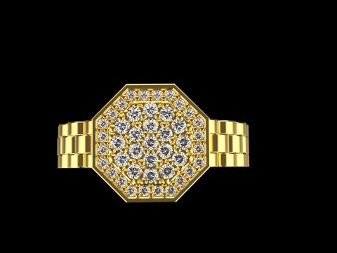 Signet ring model 867 3D Print Model