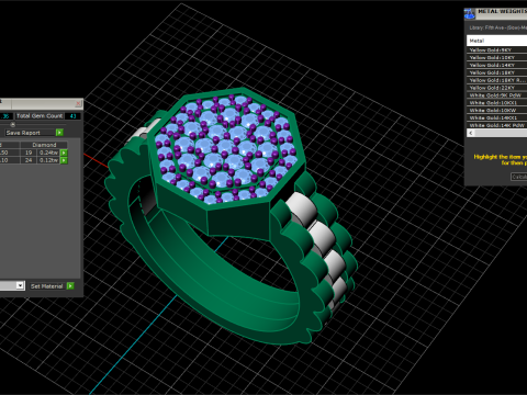 Signet ring model 867 3D Print Model
