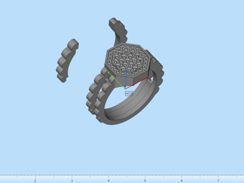 Signet ring model 867 3D Print Model