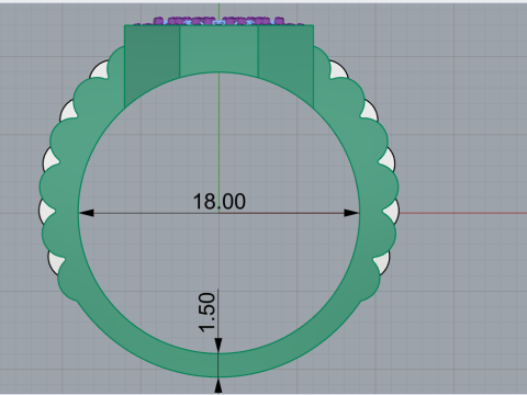 Signet ring model 867 3D Print Model