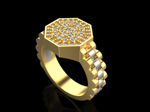 Signet ring model 867 3D Print Model