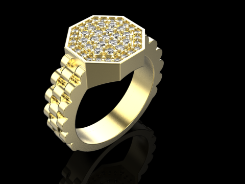 Signet ring model 867 3D Print Model