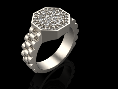 Signet ring model 867 3D Print Model