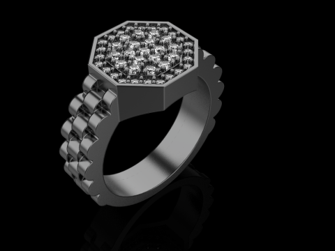 Signet ring model 867 3D Print Model