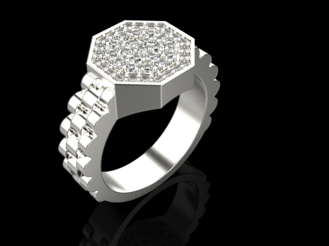 Signet ring model 867 3D Print Model