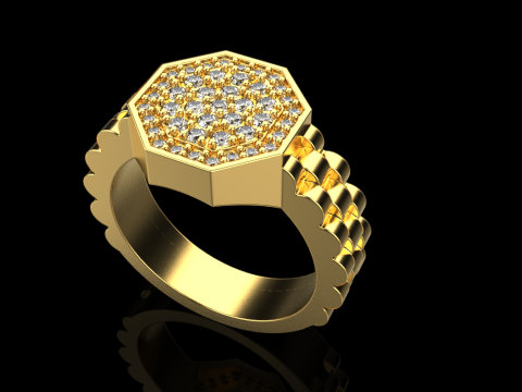 Signet ring model 867 3D Print Model