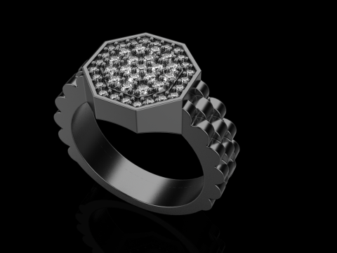 Signet ring model 867 3D Print Model
