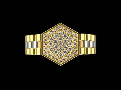 Signet ring model 866 Model Cetak 3D