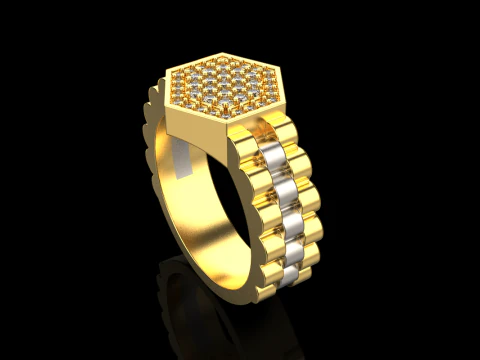 Signet ring model 866 3D Print Model
