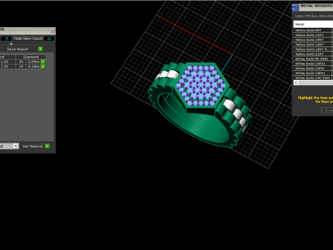 Signet ring model 866 Model Cetak 3D
