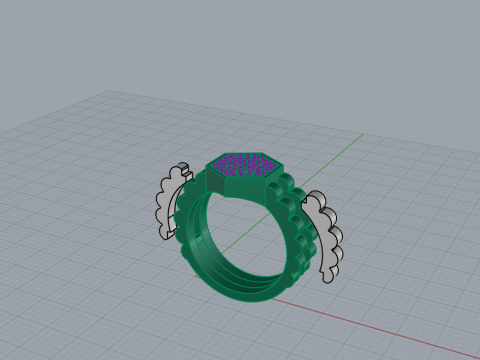 Signet ring model 866 Model Cetak 3D