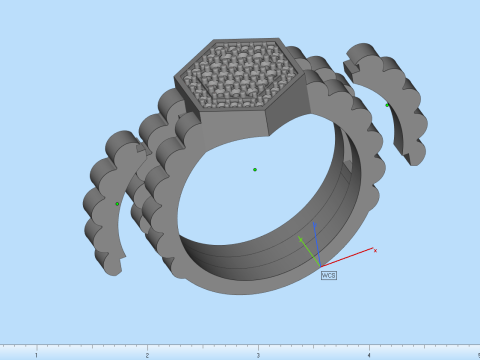 Signet ring model 866 Model Cetak 3D
