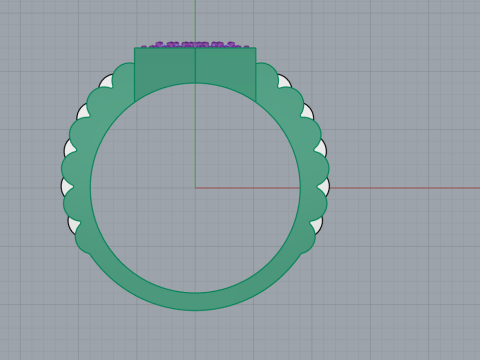 Signet ring model 866 Model Cetak 3D