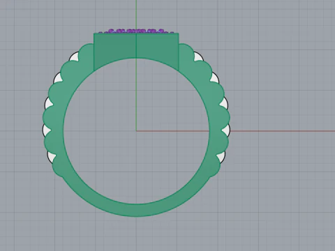 Signet ring model 866 3D Print Model