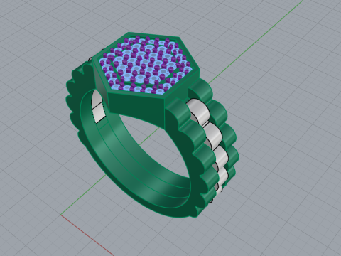 Signet ring model 866 Model Cetak 3D