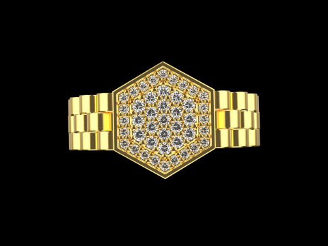 Signet ring model 866 Model Cetak 3D