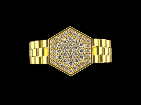 Signet ring model 866 3D Print Model