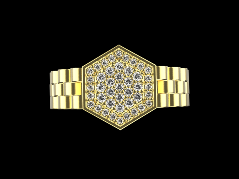 Signet ring model 866 Model Cetak 3D