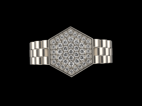 Signet ring model 866 Model Cetak 3D