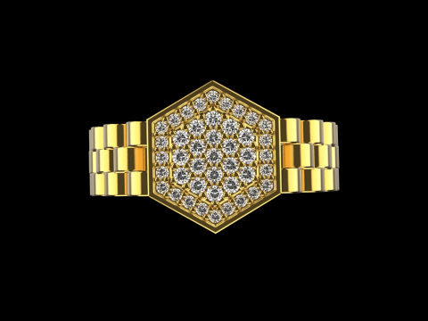 Signet ring model 866 Model Cetak 3D
