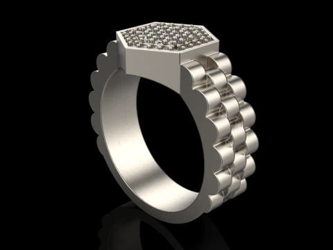 Signet ring model 866 3D Print Model