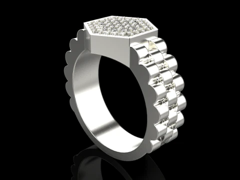Signet ring model 866 3D Print Model