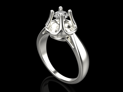 Engagement ring model 865 3Dプリントモデル