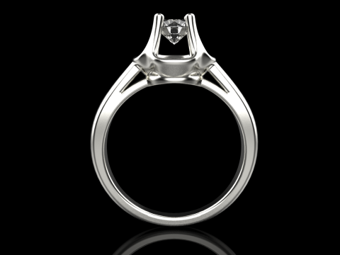 Engagement ring model 865 Model Cetak 3D