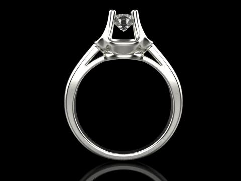 Engagement ring model 865 3D Print Model