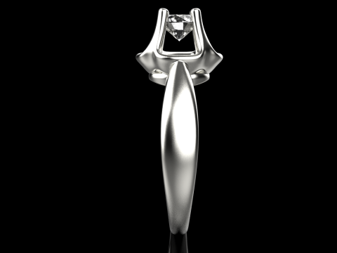 Engagement ring model 865 Model Cetak 3D