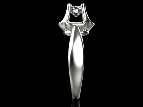 Engagement ring model 865 3D Print Model