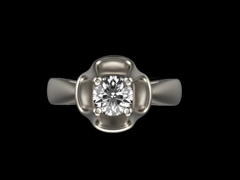 Engagement ring model 865 3D Print Model