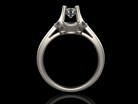 Engagement ring model 865 Model Cetak 3D